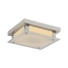 Esplanade 12" Wide LED Flush Mount Square Ceiling Fixture with Glass Shade