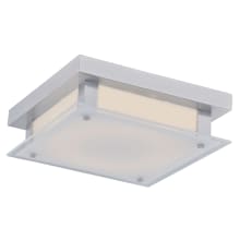 Esplanade 10" Wide LED Flush Mount Square Ceiling Fixture with Glass Shade
