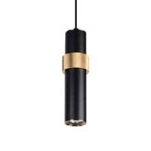 Stanton 3" Wide LED Pendant with Gold Accents
