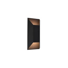 Fredrick 2 Light 16" Tall LED Outdoor Wall Sconce - Rectangle