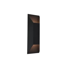 Fredrick 2 Light 20" Tall LED Outdoor Wall Sconce - Rectangle
