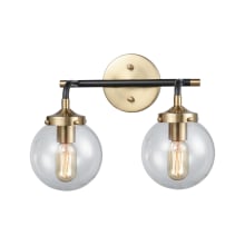 Ellis 2 Light 15" Wide Bathroom Vanity Light