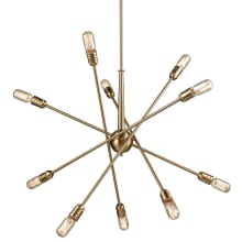 Kirkstead 10 Light 33" Wide Abstract Sputnik Chandelier