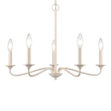Acute 6 Light 24" Wide Taper Candle Style Chandelier
