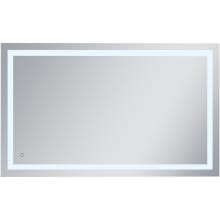 Alaric 36" x 60" Rectangular Frameless Wall Mounted Lighted Bathroom Mirror