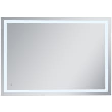 Alaric 42" x 60" Rectangular Frameless Wall Mounted Lighted Bathroom Mirror