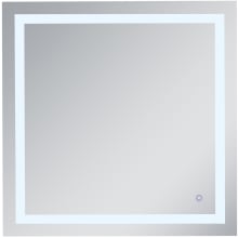 Alaric 36" Square Frameless Wall Mounted Lighted Bathroom Mirror