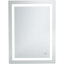 Alaric 36" x 27" Rectangular Frameless Wall Mounted Lighted Bathroom Mirror