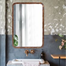 Vintage 27" x 39" Rectangular Rusted Vanity Wall Mirror