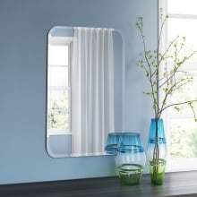 22" W x 30" H Rectangular Frameless Bathroom Mirror