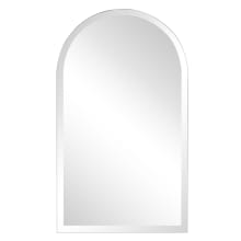Nottoway 32" x 19" Arched Cathedral Frameless Wall Mirror