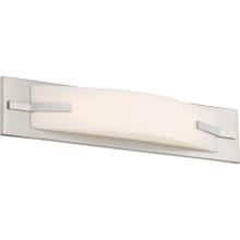 Recurve Single Light 20" Wide Integrated LED Bath Bar with Frosted Shade
