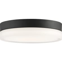 Cipher 14" Wide LED Flush Mount Bowl Ceiling Fixture with a Polymer Shade