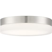 Cipher 14" Wide LED Flush Mount Bowl Ceiling Fixture with a Polymer Shade