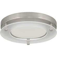 Hazel 7-1/4" Wide x 2-1/4" Tall Integrated LED Ceiling Fixture with White Polycarbonate Lens
