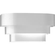 Anna 14" Wide Wall Sconce with Metal Triband Shade