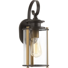 Nova 14-3/4" High Outdoor Wall Sconce with A Clear Glass Shade