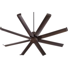 Sunburst 72" 8 Blade Indoor / Outdoor Ceiling Fan with Wall Control
