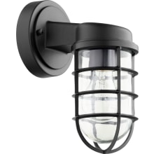 Nautilus Single Light 10" Tall Outdoor Wall Sconce