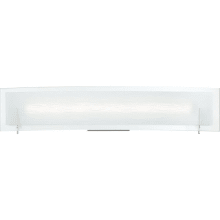 Curry Single Light 23-1/2" Wide Integrated LED Bath Bar with Glass Shades - ADA Compliant