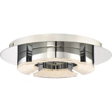 Curry 12" Wide Flush Mount Ceiling Fixture with Clear Glass