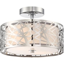 Curry 2 Light 12" Wide Semi Flush Ceiling Fixture