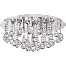Curry 5 Light 20" Wide Flush Mount Ceiling Fixture with Optic Crystal Accents