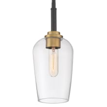 Edmonson Single Light 5-1/4" Wide Mini Pendant with a Glass Shade