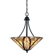 Chambers 3 Light Cone Pendant with Glass Shade