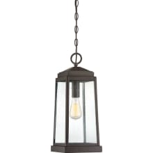 Dade Single Light 8" Wide Outdoor Mini Pendant with Glass Panel Shades