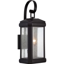 Isle of Wight 2 Light 23" Tall Outdoor Wall Sconce with Seedy Glass