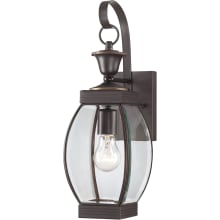 Barber 1 Light 17" Tall Outdoor Wall Sconce with Clear Glass