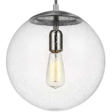 Clay Single Light 12" Wide Full Sized Pendant