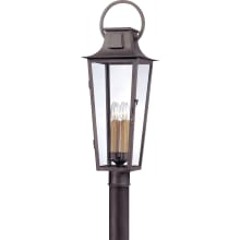 Ohara 4 Light Post Light with Clear Glass
