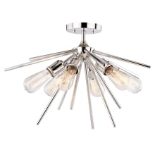 Sean 6 Light 24" Wide Semi-Flush Ceiling Fixture