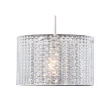Elliot 12" Wide Crystal Pendant with Crystal Shade