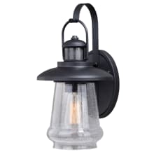 Emmett 15" Tall Outdoor Wall Sconce with a Glass Shade