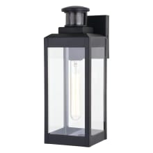 Avery 14" Tall Outdoor Wall Sconce with Clear Glass Shade