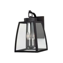 Ivan 3 Light 17" Tall Outdoor Wall Sconce