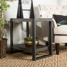 Angelo 24" Wide Rustic Industrial End Table / Side Table