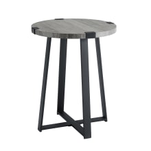 18" Round Rustic Farmhouse Side Table