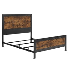 Forth Worth Queen Wood and Metal Bed