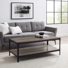 48" Wide Industrial Contemporary Coffee Table