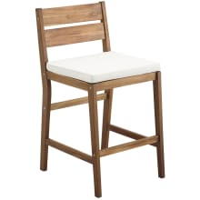 Bethany Beach Set of (2) 19"W Outdoor Patio Counter Stools