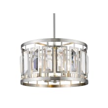 Callimachus 4 Light 16" Wide Crystal Drum and Mini Chandelier