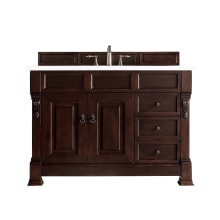 Brookfield 48" Free Standing Single Basin Vanity Set with Wood Cabinet and 3cm Quartz Vanity Top