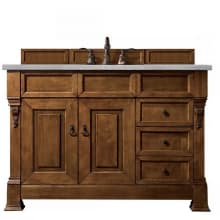 Brookfield 48" Free Standing Single Basin Hardwood Vanity Set with Eternal Serena Quartz Top