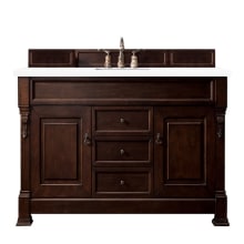 Brookfield 60" Free Standing Single Basin Vanity Set with Wood Cabinet and 3cm Quartz Vanity Top