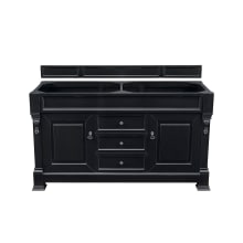 Brookfield 59" Double Free Standing Wood Vanity Cabinet Only - Less Vanity Top