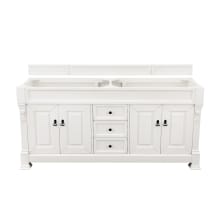 Brookfield 72" Double Basin Hardwood Vanity Cabinet Only